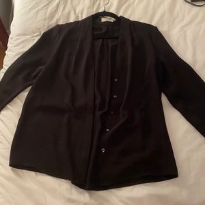 Aritzia Babaton Black button up blouse